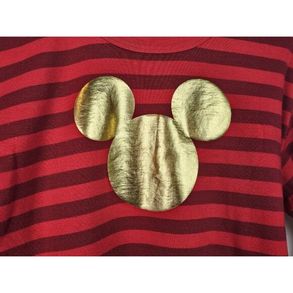Disney Hanna Andersson Pajama Shirt Womens Size Medium Red Mickey Mouse Top - Picture 4 of 10